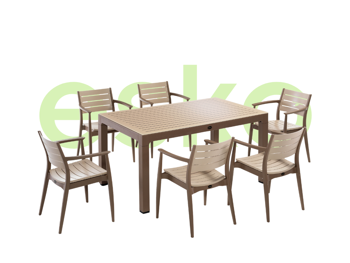 REGNUM 4 KİŞİLİK CAMLI MASA TAKIMI