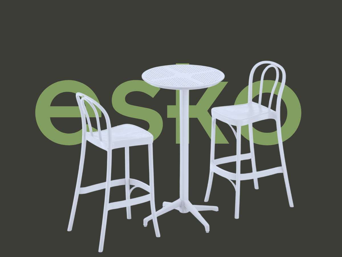 MOON Q 60 CM BİSTRO MASA TAKIMI