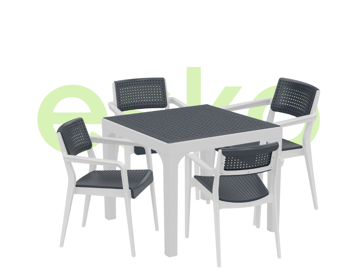 ELEGANCE 90 CM X 90 CM CAMLI MASA TAKIMI